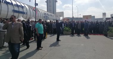 توافد كثيف على اللجان بمطار القاهرة للتصويت على التعديلات الدستورية