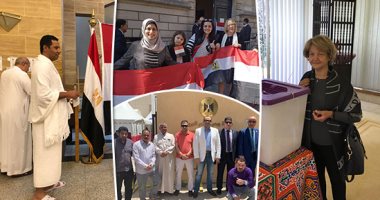 موظفى مدينة الانتاج يشاركون بالتصويت علي استفتاء تعديلات الدستور لليوم الثالث