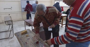 صور.. السيدات وكبار السن يتوافدون على لجان الاستفتاء بالغربية