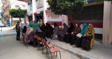 إقبال من السيدات بلجنة الزخرفة بدمياط للاستفتاء على الدستور