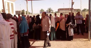 قارئ يشارك بصور للإقبال الكثيف للناخبين بلجان مدينة باريس بالوادى الجديد