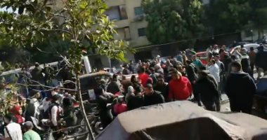المواطنون يحتشدون فى شوارع حدائق القبة للحث على المشاركة فى الاستفتاء