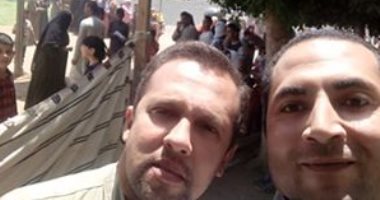 احتفال المواطنين بقرية بنى حدير ببنى سويف "نعم لتعديل الدستور"