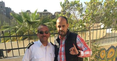 عماد النحاس يدلى بصوته فى التعديلات الدستورية