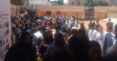 لجان قرى البدارى ساحل سليم بأسيوط تشهدان إقبالا كثيفا للتصويت على الاستفتاء