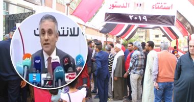 انتهاء ثانى أيام التصويت فى الاستفتاء على التعديلات الدستورية.. الوطنية للانتخابات: الإقبال الكثيف دفعنا لاستمرار التصويت خلال ساعة الراحة لمواجهة الزحام.. ويؤكد: الفرز سيكون باللجان الفرعية.. صور