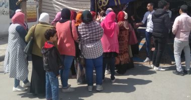 توافد المواطنين على لجان أكتوبر للمشاركة فى الاستفتاء على التعديلات الدستورية