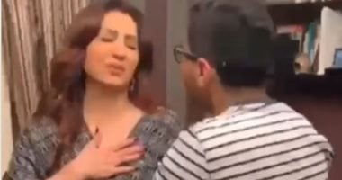 نجل وفاء عامر يدبر لها "مقلب".. شاهد رد فعلها 