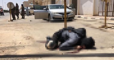 مشاهد أولى للهجوم الإرهابى على مركز شرطة فى السعودية ومقتل المهاجمين
