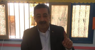 أبو فريخة يصوت فى الاستفتاء على التعديلات الدستورية بطنطا