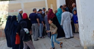 إقبال كثيف للتصويت فى الاستفاء على التعديلات الدستورية بالحوامدية