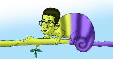 كاريكاتير اليوم السابع.. المتلون هيثم الحريرى
