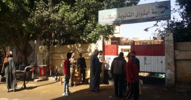 فيديو وصور.. كرنفال احتفالى أمام لجنة استفتاء على الدستور بمدرسة بالفيوم  