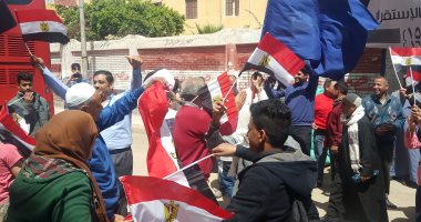 صور.. احتفالات بلجان الاستفتاء بالبحيرة لدعم التعديلات الدستورية