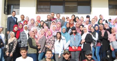 صور.. شباب المبدعين بجامعة قناة السويس يجملون مدينة الإسماعيلية الجديدة