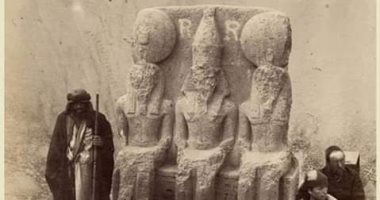 شاهد.. تمثال رمسيس الثانى المكتشف أثناء حفر قناة السويس 1867 