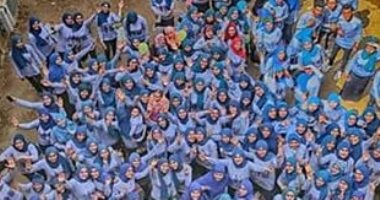 صور.. حفل كرنفالى ومهرجان ألوان فى حفل تخرج طلاب جامعة أسيوط