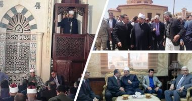 صور.. وزير الأوقاف فى خطبة الجمعة من العريش: الإرهاب أشد ضررا على الأوطان من العدو الخارجى.. محمد مختار جمعة: ستظل مصر مقبرة للطامعين إلى يوم الدين.. وافتتاح معرض المنتجات الزراعية والأسر المنتجة