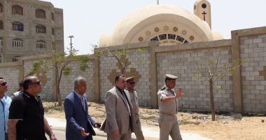 مدير أمن المنوفية يتفقد خدمات تأمين الكنائس بالسادات.. صور