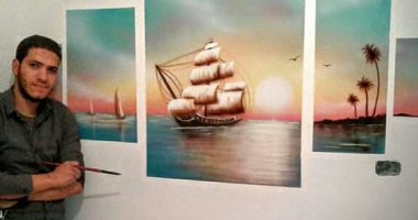 قارئ يشارك "صحافة المواطن" بصور لوحات فنية تبرز موهبته فى الرسم