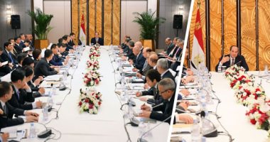 صور.. السيسى يلتقى مجلس الأعمال الصينى ويؤكد:  نسعى للاستفادة من تجربة "التنين" التنموية.. ونحرص على تذليل العقبات أمام الشركات الصينية بمصر.. الرئيس شدد على ضرورة نقل وتوطين التكنولوجيا فضلا عن تكلفة المشروعات