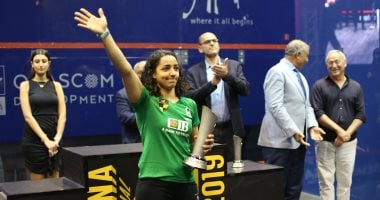 صور.. رنيم الوليلى تتوج ببطولة الجونة للاسكواش للنسخة الثانية على التوالى