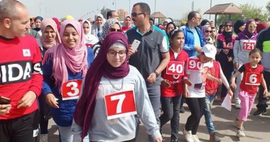 صور.. ماراثون رياضى احتفالا بعيد تحرير سيناء بالغربية