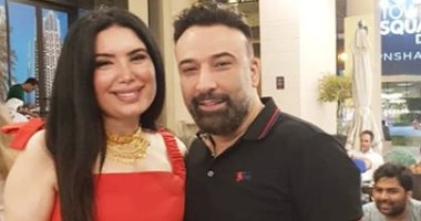 صور.. عبير صبرى تحتفل بعيد زواجها الأول فى دبى