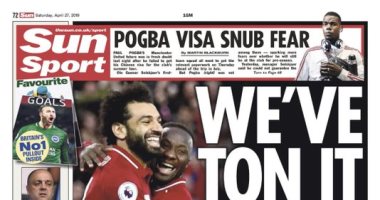 محمد صلاح حديث الصحافة الإنجليزية بعد تألقه مع نادي ليفربول.. صور
