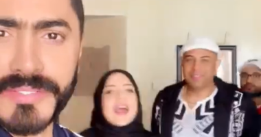 شاهد..ماذا فعل تامر حسنى وفريق عمله لدعم ومساندة شريف مدكور..فيديو