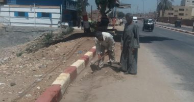  رفع  300 طن قمامة ومخلفات بأبوتيج خلال أسبوع