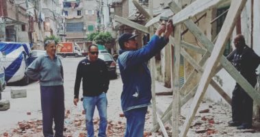 انهيار جزئى بعقار شرق الإسكندرية بدون إصابات