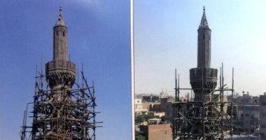 ترميم مئذنة مسجد فاطمة الشقراء الأثرى بتكلفة وصلت مليون و900 ألف جنيه
