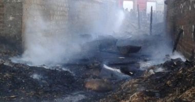 السيطرة على حريق منزل و5 أحواش ماشية فى عرب الشنابلة بأسيوط