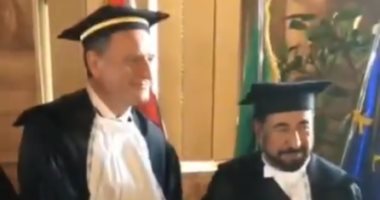 شاهد.. جامعة تورينو الإيطالية تمنح حاكم الشارقة الدكتوراه الفخرية بالتنمية الحضرية