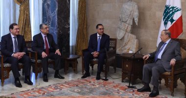 مصطفى مدبولى ينقل تحيات الرئيس السيسى لنظيره اللبنانى