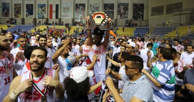 صور.. الزمالك بطلا لدوري السوبر لكرة السلة بعد الفوز على الجزيرة 87 - 66 
