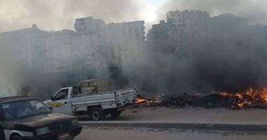  "دخان قاتل".. شكوى من حرق القمامة فى جسر السويس