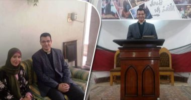 صور.. راعى الكنيسة الإنجيلية بالشرقية: نوزع وجبات إفطار على الصائمين ونقيم حفل إنشاد دينى فى شهر رمضان.. القس وائل نشأت: 500 مسلم أجروا تحليل فيروس سى داخل الكنيسة.. ونخدم الدين والمجتمع