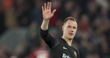 تقارير: تير شتيجن يغيب عن برشلونة الإسبانى 4 أشهر 
