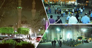 صور.. روحانيات رمضان فى صلاة التراويح.. مسجد عبد الناصر قبلة المصلين بأسيوط.. ساحة أبو العباس الأشهر للتجمع بعد الفطار بالإسكندرية.. "سيدى أبو القاسم" تحفة أثرية بسوهاج.. ودروس علم بالجامع الكبير بشبين القناطر