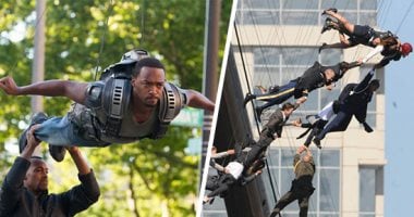 صور.. شوف إزاى صنعوا الحيل والخدع السينمائية فى أفلام Avengers.. الطائرات الضخمة ماكيت داخل الاستوديو.. الأبطال الخارقون يطيرون بين ناطحات السحاب بحبال غير مرئية.. والجزء الرابع حقق 2 مليار و300 مليون دولار