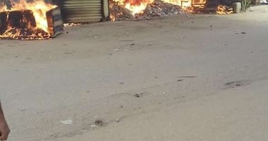 السيطرة على حريق فى أكشاك بجوار مدرستين بالمحلة