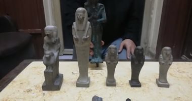 فيديو.. إحباط تهريب 8 قطع أثرية فى الشرقية