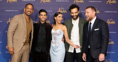 ويل سميث ومينا مسعود يروجون لفيلمهما الجديد Aladdin فى لندن