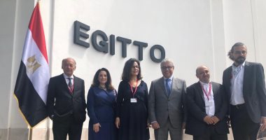 القنصل العام بميلانو يفتتح الجناح المصرى فى بينالى فينسيا