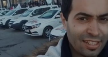 "عمرو" يشارك بصورته من روسيا: "أجواء رمضان فى روسيا"