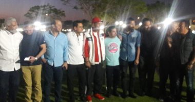 صور.. نجوم الزمالك القدامي يتجمعون على مائدة إفطار هشام يكن