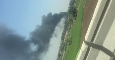 فيديو.. حريق مخزن بالقرب من المحور.. وسيارات الإطفاء تتوجه لإخماده