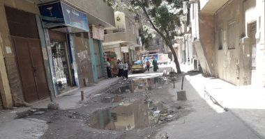 تراكم مياه الصرف الصحى فى شارع جرجس حنا بعين شمس